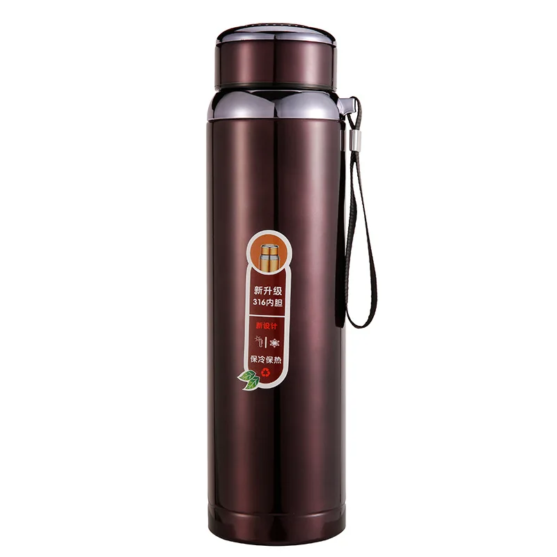 

Multifunctional double wall convenient shaker bottle warm cold coffee stainless steel cup for teacher with exquisite package, Black,red,blue,brown,gold