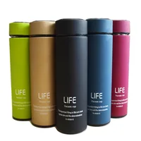 

RTS Promotion Gifts Advertise Custom Logo 500ML Stainless Steel Vacuum Flask Tea Infuser Bottle Drinking Water Bottles