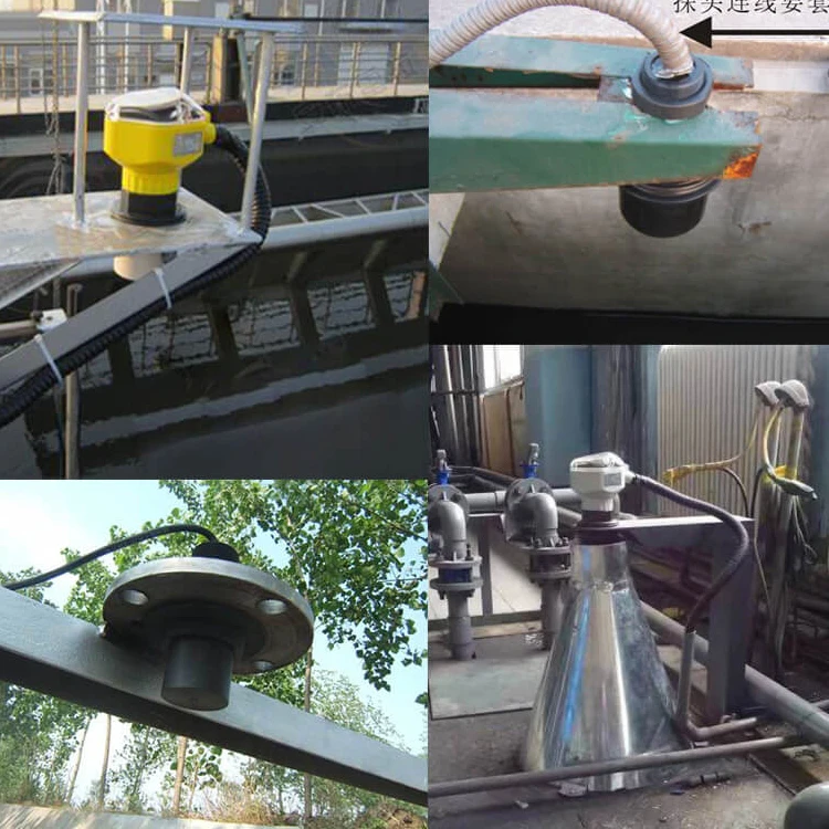 Non Contact Portable Wireless Ultrasonic Water Tank Liquid Depth Level Meter