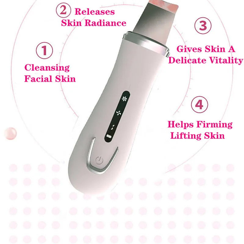 Multi-functional Facial Lifting Ultrasonic Facial Skin Scrubber For Commercial &amp; Home Use