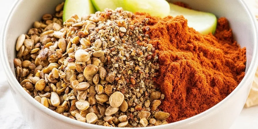 Side-by-side photo of Thai curry and Indian masala spices