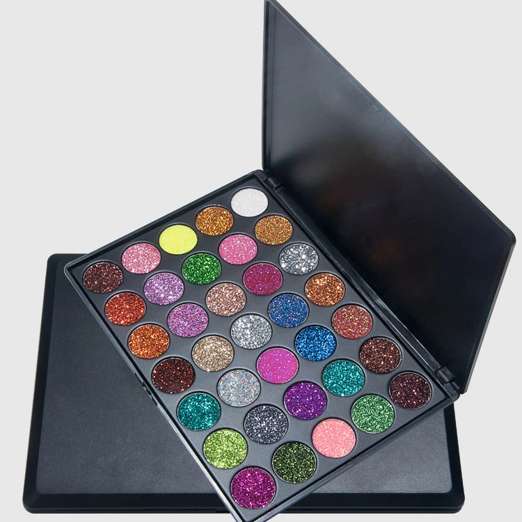 

35 Colors Nudecolor Shimmer Glitter Custom Eyeshadow Palette Makeup Palletes