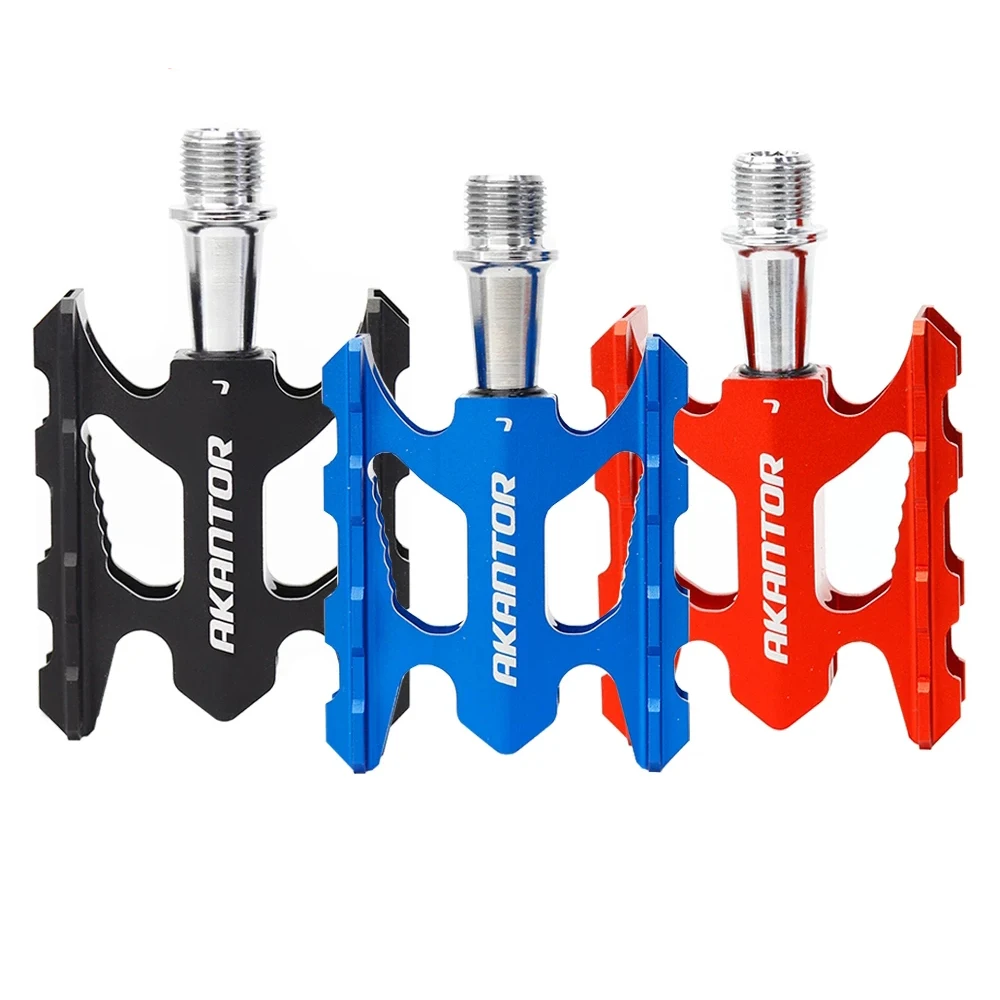 

Ultra-light aluminum alloy bicycle pedal mountain road folding bike pedal bearing parts, Black red blue