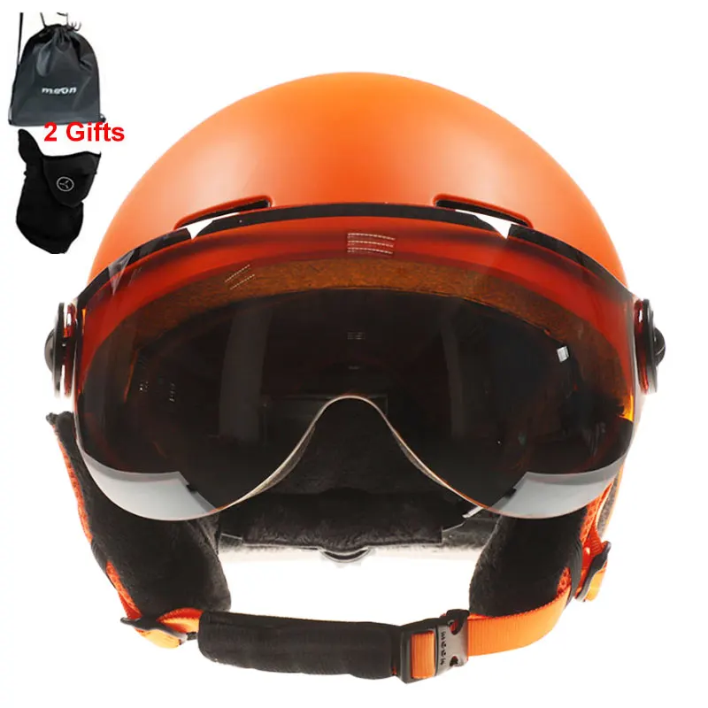 

MOON High-Quality Skiing Helmet Goggles Integrally-Molded PC+EPS Ski Helmet Outdoor Adult Sport Ski Skateboard Snowboard Helmets