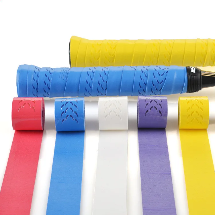 

10pcs/lot anti-slip breathable sport over grip sweat band, Blue, black, white, red, yellow, mixed colors