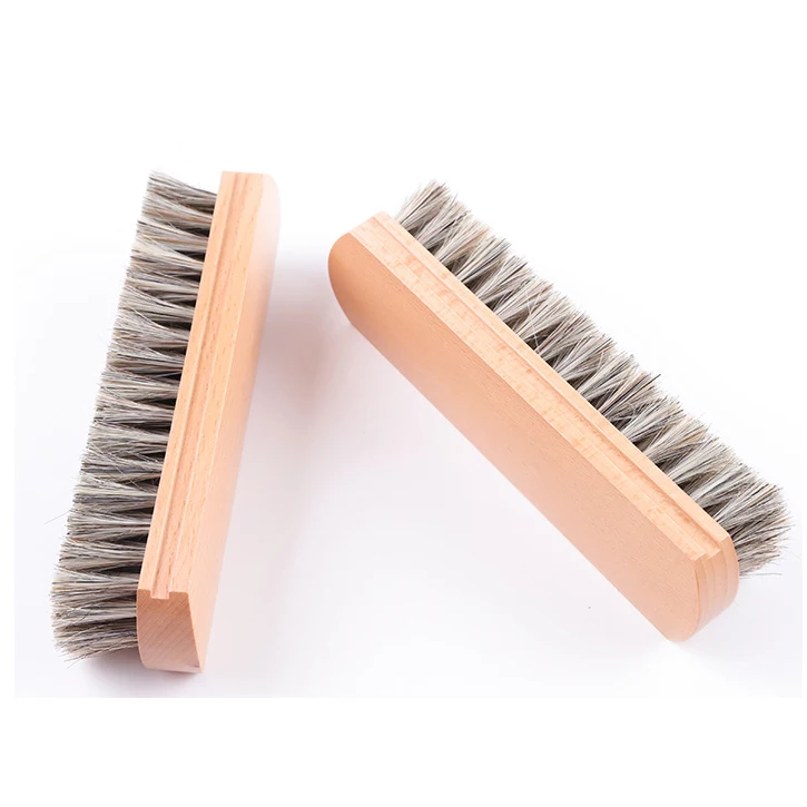 

hot sell leather clean brush horse hair brush for car interior clean