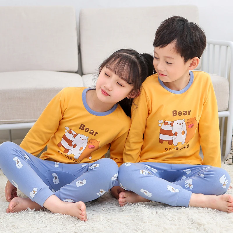 Children's boy sleepwear pyjamas child pajamas sets kids high quality pijamas custom made pajamas boys