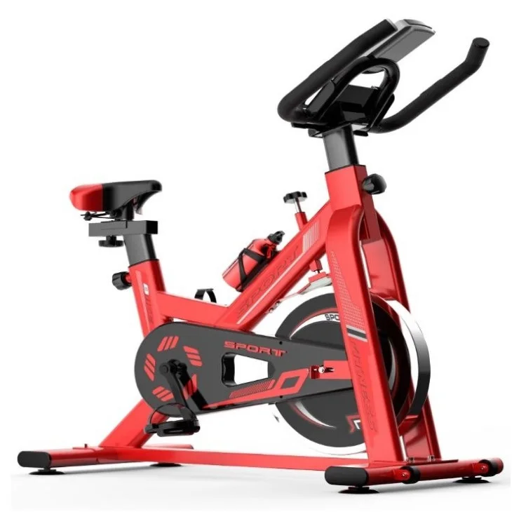 

2021 indoor silent spinning sports fitness digital display heart rate exercise bike weight loss fitness bicycle with sport bottl