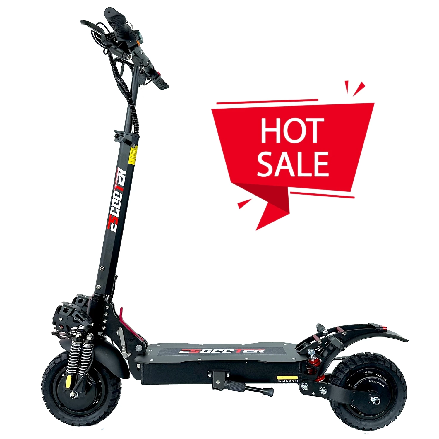 

EU UK Warehouse 10 inch 1200W*2 dual motor electric scooter max load 150kg Escooter with 60km long range