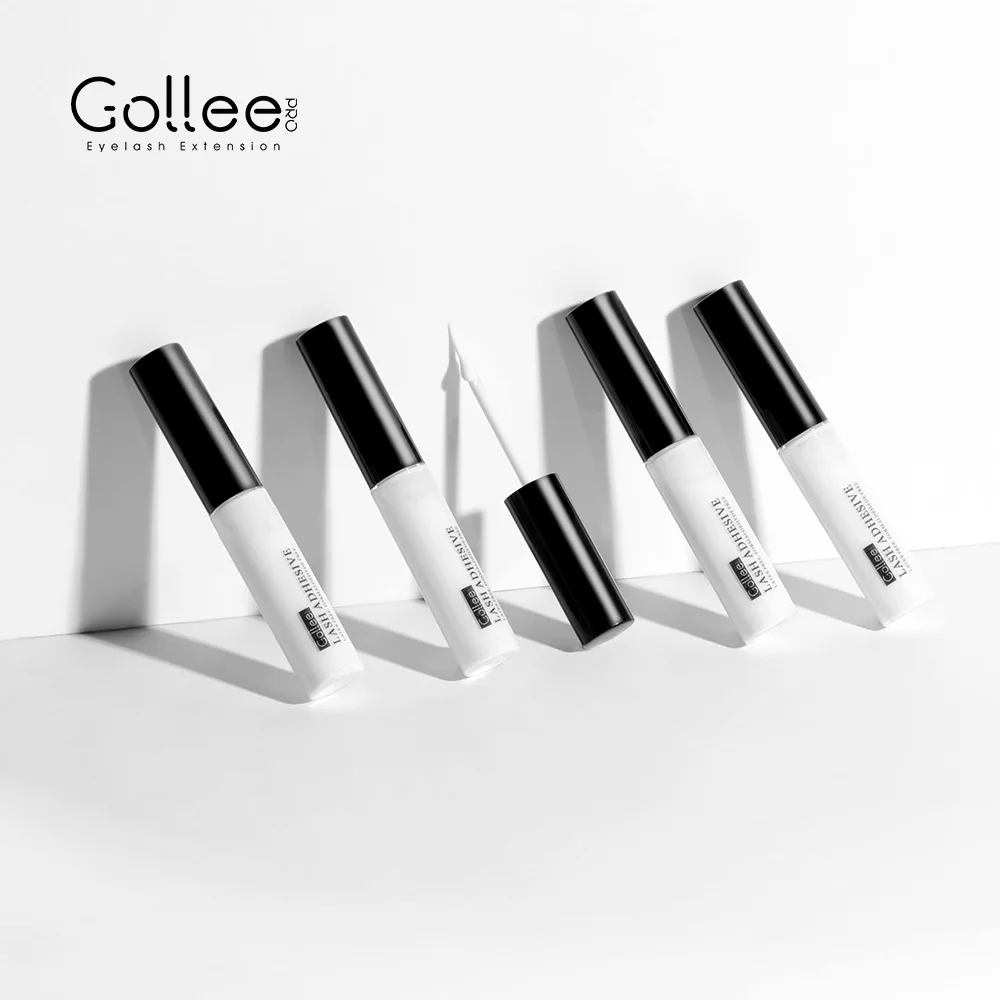 

Gollee Made In Korea Clear Customise High Quality Strong Hold Tubes Adhesive Vegan Wholesale Strip Custom Eyelash Glue, White