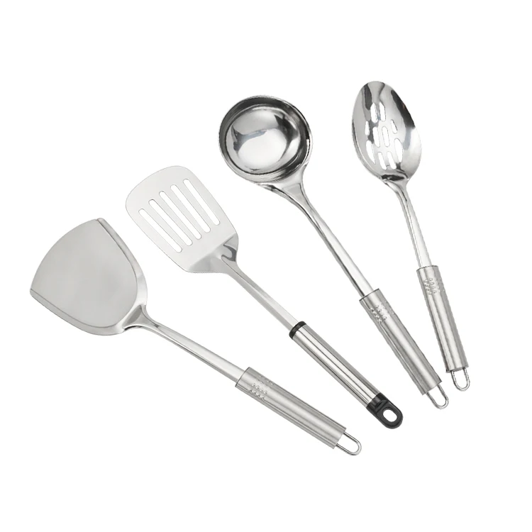 

Kitchenware Sets Stainless Steel Pp Plastic Turning Shovel Spoon Skimming Spoon Slotted Turner Soup Ladle Kitchenware Sets