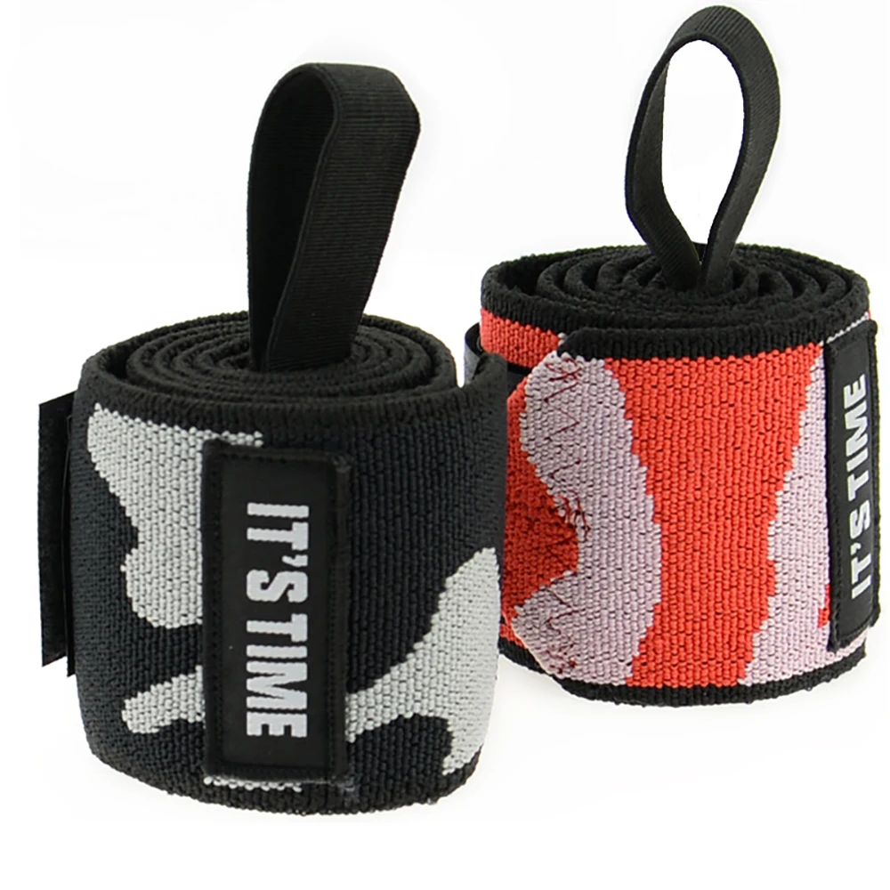 

Hot sale wrist support band heavy duty weight lifting support wrist brace, Black/ red