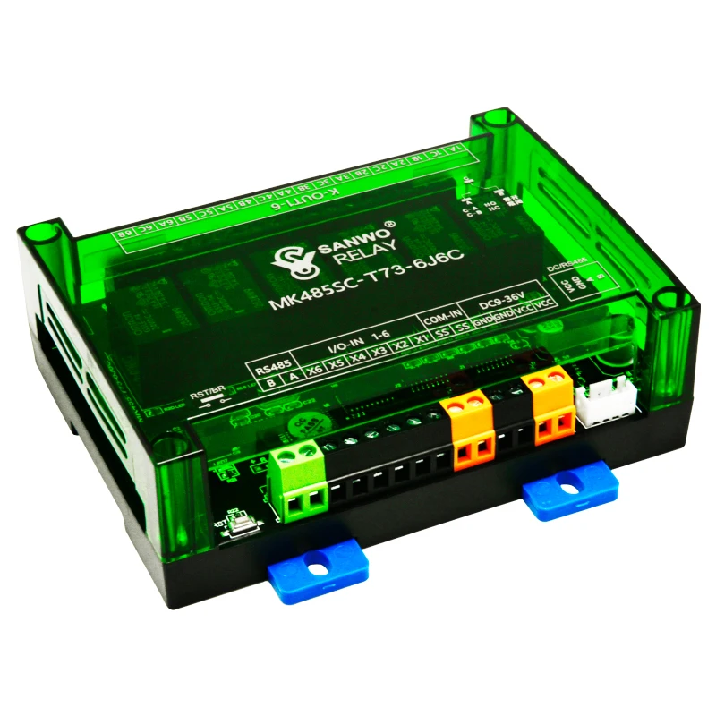 

Channel IO Port Extension Function relay 24V Module with Simple Interface RS485 Communication Isolation Support Modbus Protocol