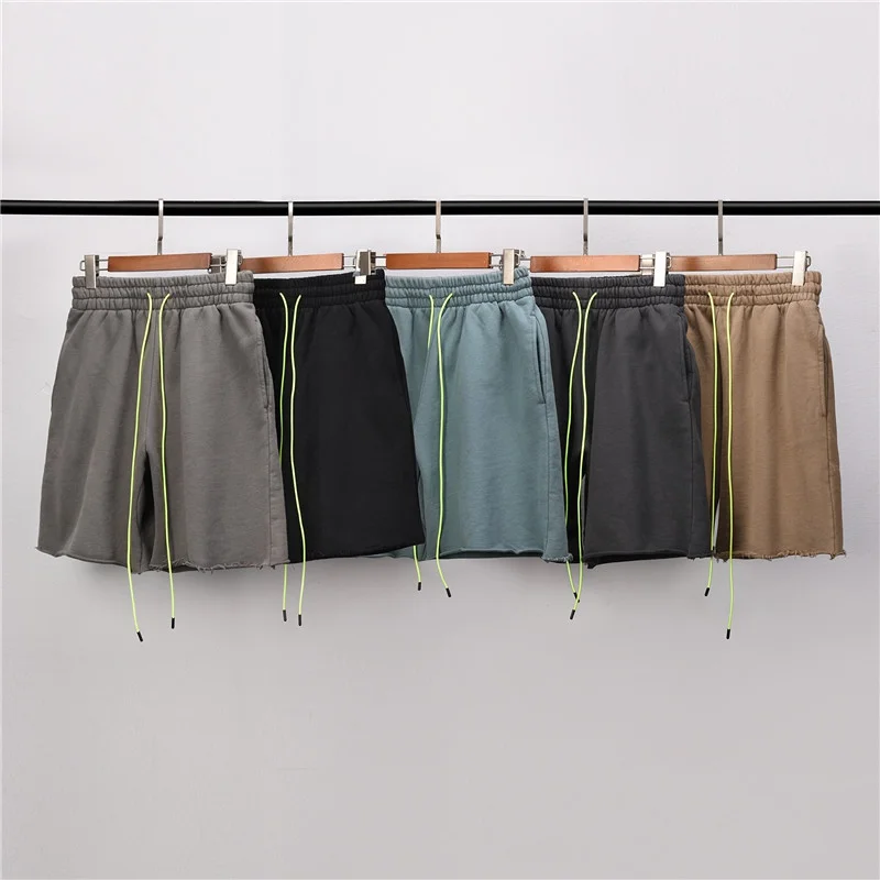 

Men's High Street Elastic Waist Shorts Summer Loose Oversized Pure Color Casual Pants Outdoor Sports Jogging Pants