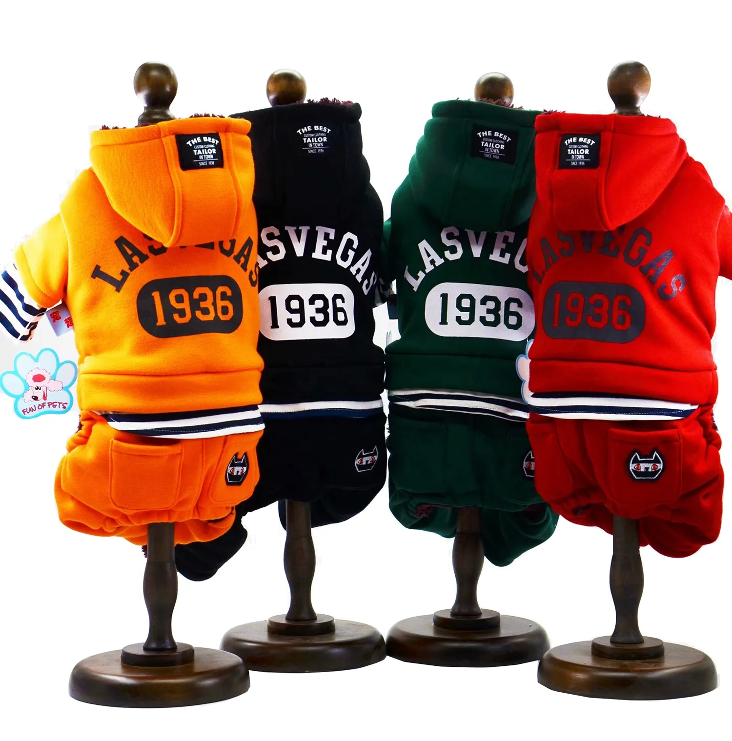 

Sport Small Dog Clothes Warm Fleece Winter Dog Jumpsuit