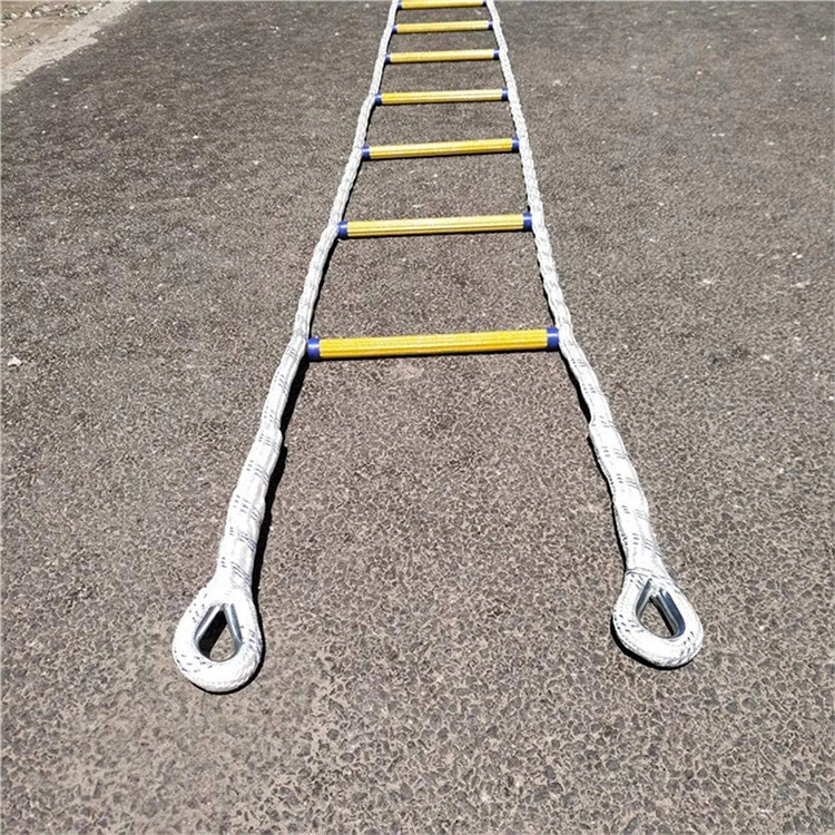 Jhmech Fire Escape Ladder Rope Ladder With Hooks For Kids & Adults