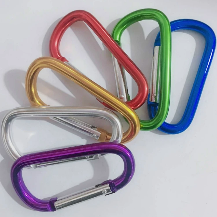 

High Quality Aluminum Carabiner Ring Promotional Keychains Carabiners