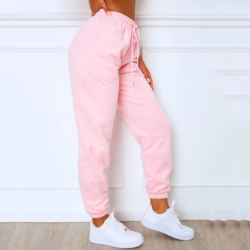 

2021 New Wholesale Womens Casual Sports Loose High Waisted Joggers Pants For Women, Picture color