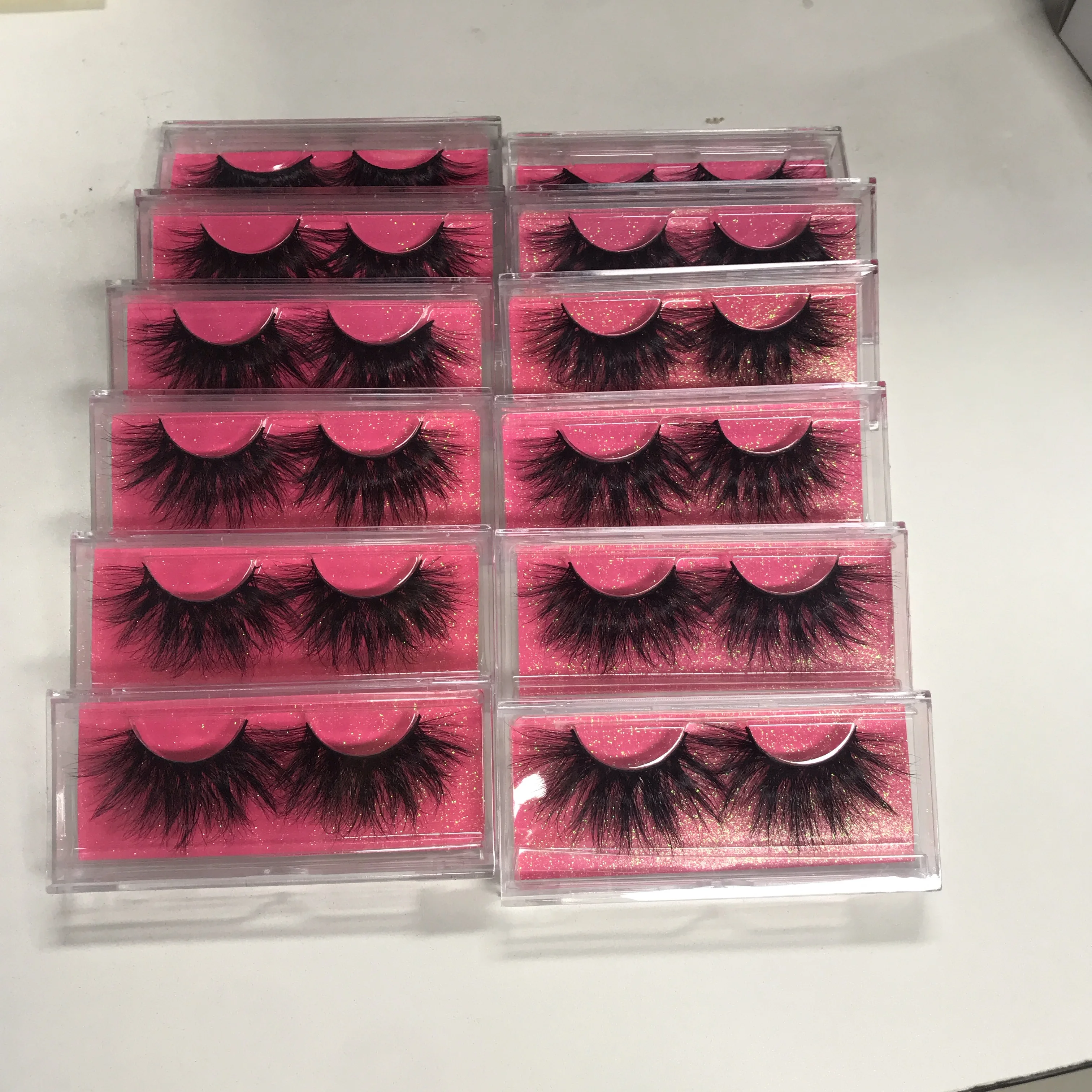 

free sample 25mm mink eyelash packaging box 3d mink eyelashes lash packaging with your logo