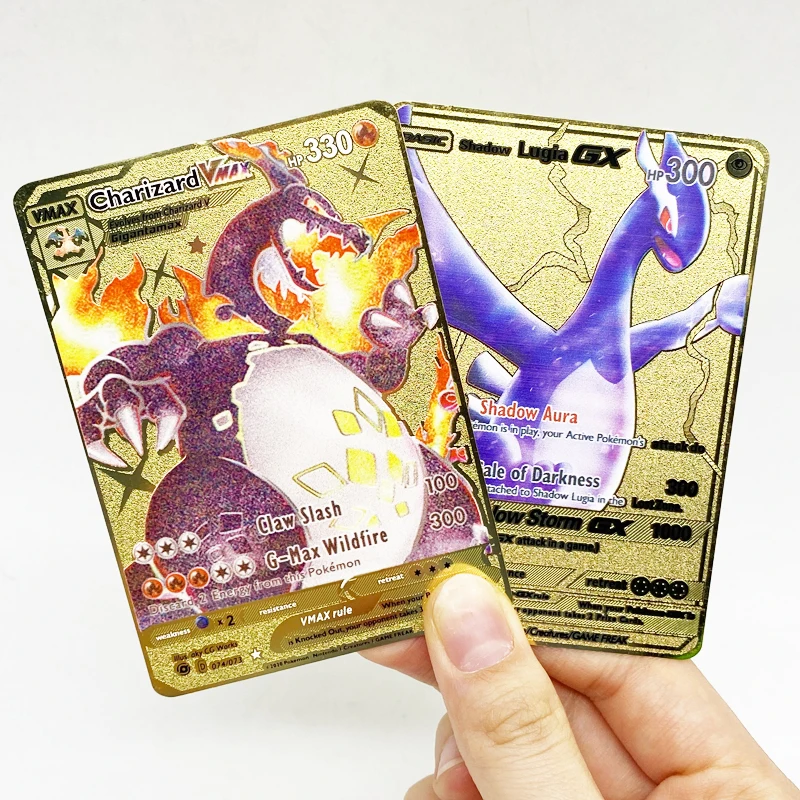 

2021 Fast Shipping Stainless Steel Booster Box Cards Charizard Vmax Rainbow Trading Game card