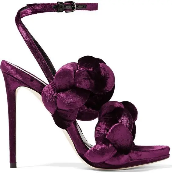 

2020 Wholesale High Heel Shoes Big Size Sandals Luxury Women Sandals Slip On Party Shoes, Pink,purple,green,red,black,orange,blue