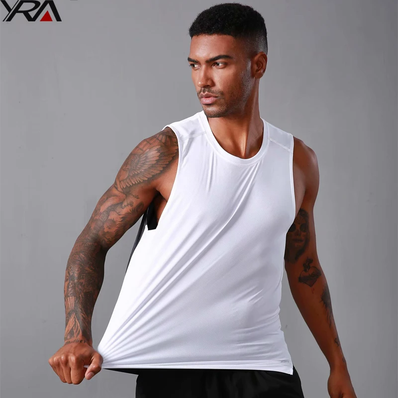 

2021 man custom 100% polyester quick dry sportswear plus size activewear mens fitness clothing workout tank top gym active wear