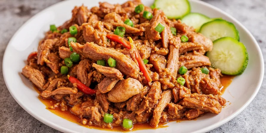 Ginger and five-spice pulled pork