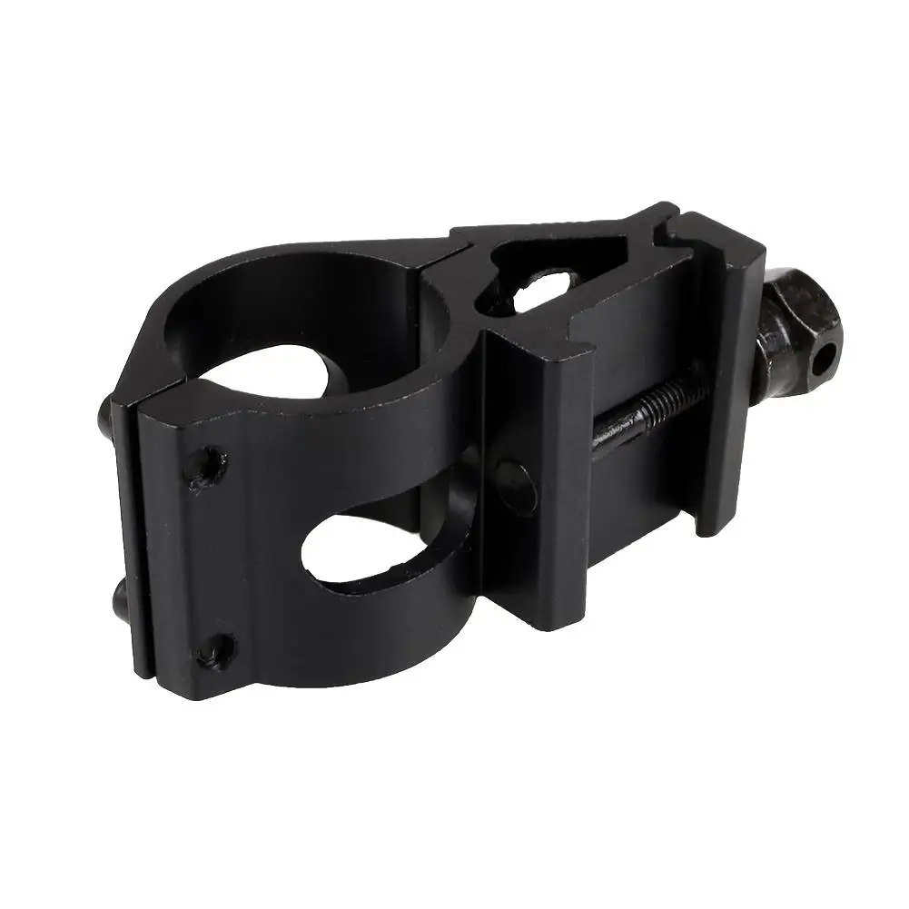 

Fyzlcion Rail Mount Offset Side Mount Gun Flashlight Mount Fit 20mm Picatinny Rail, Black