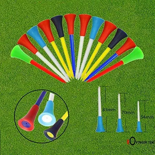 

Hot Sales Amazon Golf Tees Plastic Rubber Cushion Unbreakable Flat Set Multi Color 54mm 7cm 70m 83mm Length Biodegradable