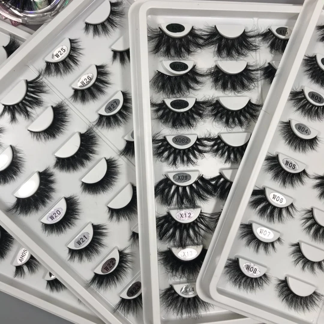 

Wholesale Custom Lash Box Eyelashes Vendors 3D 7D Bottom Full Strip Mink Hand Made 100% Real Mink Fur 3D Effect Natural Soft Mix, Natural black