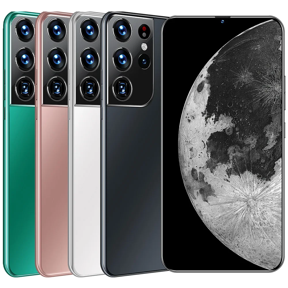 

Hot Selling S21+ 16GB+512GB 6.7 Inch full Display Android Mobile Cell Smart phone, 4 colors