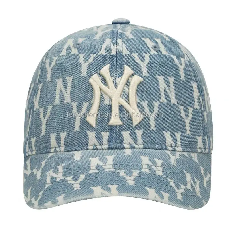 

2021 New Major Team Denim Dad Hat Bucket Hat Embroidered Ripped Jeans Baseball Caps Monogram New York Hats Ready To ship