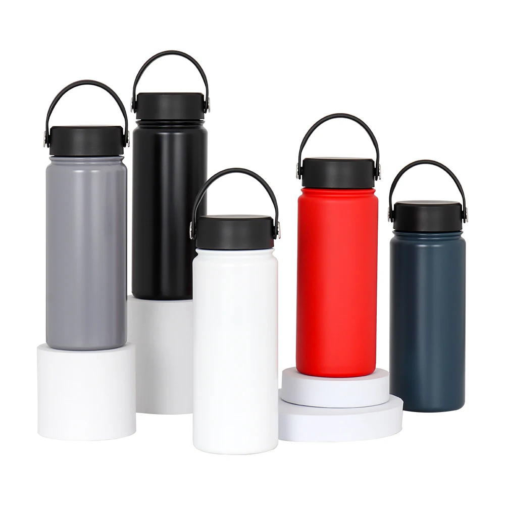 

Wholesale Colorful powder coating 32oz double wall stainless steel vacuum flask Water Bottle, Customized color