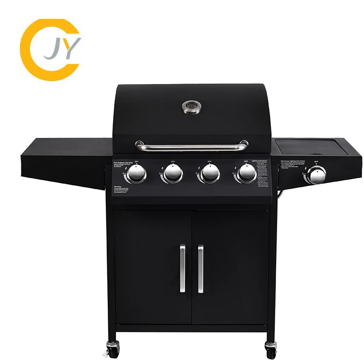 

China wholesale Gas barbeque 5 burners Bar-B-Que grill gasifier gas stove