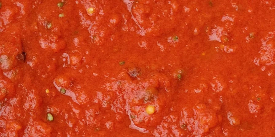 Dried chilies soaking in a bowl of hot water