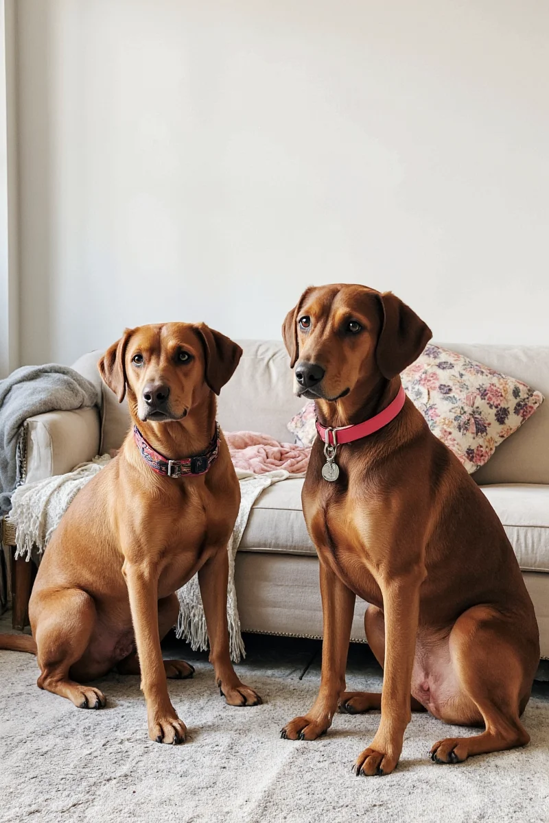 Modern reproduction of Copeland greyhound Staffordshire dogs in a muted blue palette.