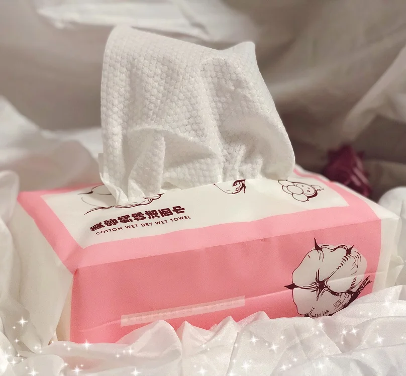 
pure cotton face wipe disposable cleaning face tissue disposable face towel 