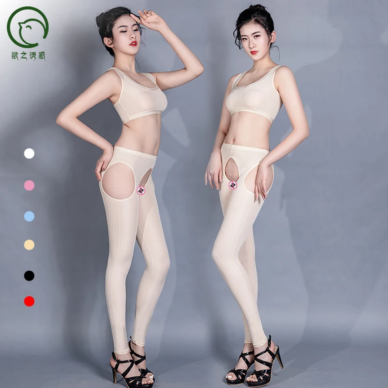 

6055 wholesale sexy lingerie underwear women stockings pantyhose lady's crotchless leggings, Shown