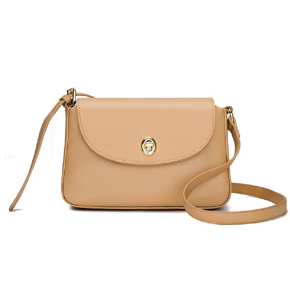 

2022 New Fashion Luxury Ladies Shoulder Bag 100% Leather Material Messenger Bag Portable Beige Black Leather Shoulder Bag, All