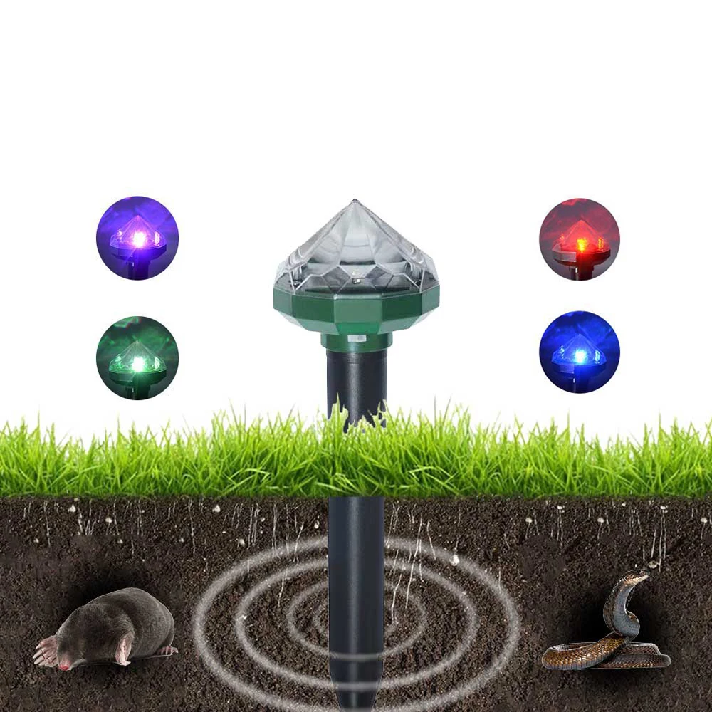 

Sonic Electronic Gopher Ultrasonic Caser Device and Solar Powered Pest Mole Repeller