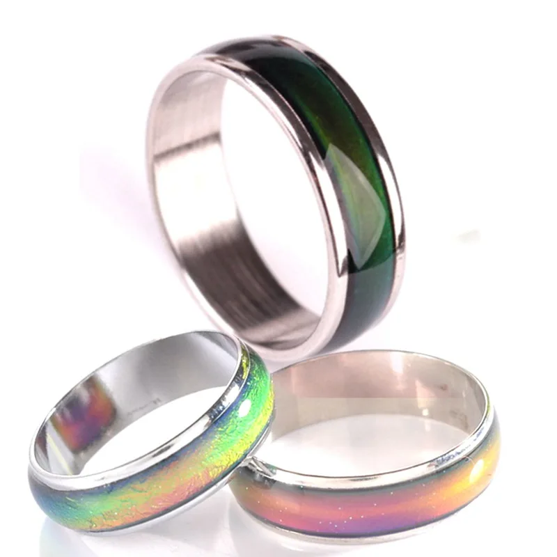 

Changing Color Rings Mood Emotion Feeling Temperature Rings For Women Men Couples Rings Tone Fine Jewelry, Gold &silver