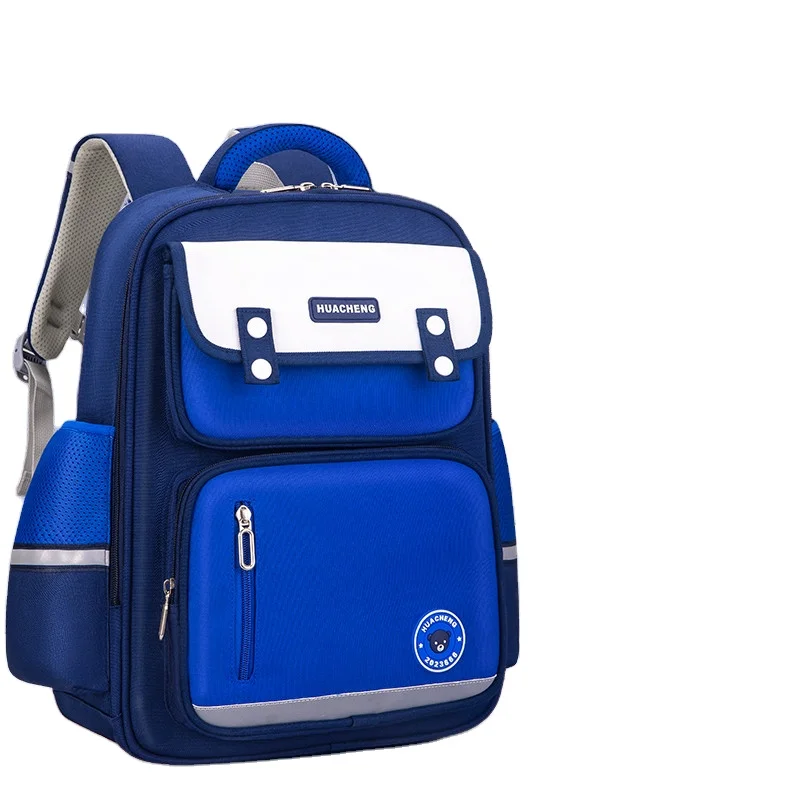 

2022 new students 1-6 grade school bags to reduce the burden of double shoulder bags kids school backpack bag