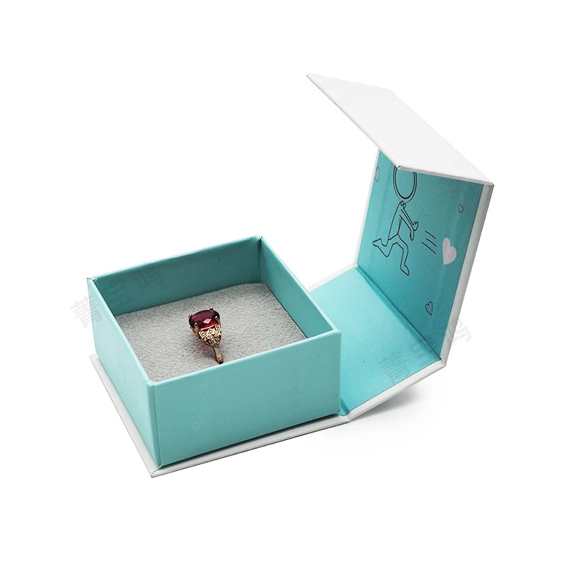 

Cardboard jewellery packaging case magnetic closure jewelry box packaging paper