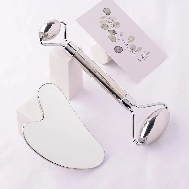 

Portable Stainless Steel Scraper Professional Guasha Massager Board For Slimming Skin Care Tools esterilla de jade