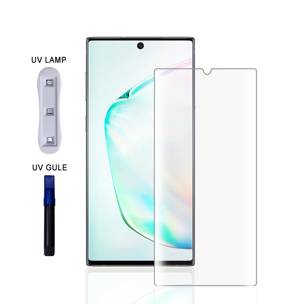 

3D Curved Full Cover Explosion Proof Screen Protector UV Light Liquid Glue Tempered Glass For Xiaomi CC9 Pro