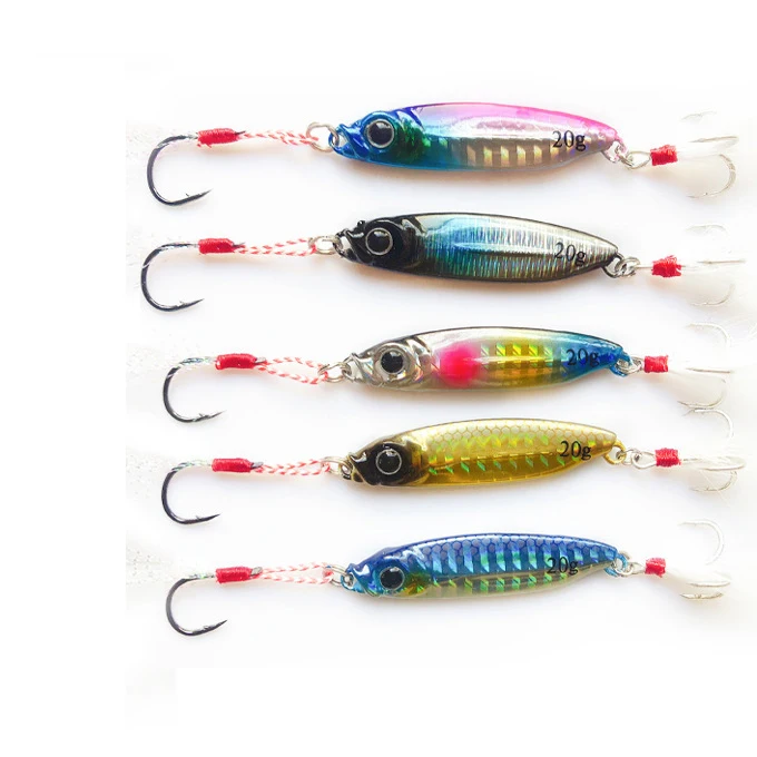 

Jetshark 10g 15g 20g Two Hooks Duo Jig Bait Topwater Saltwater Luminous Fishing Lure 10 Colors radiant Pesca Casts Jigging Lure