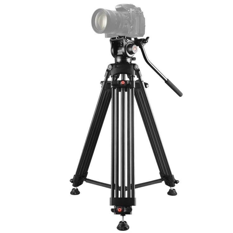 

Professional 80-160cm Heavy Duty Video Camcorder Aluminum Alloy Tripod with Fluid Drag Head for DSLR / SLR Camera