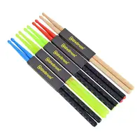 

5A Nylon Drumsticks for Drum Set Light Durable Plastic Exercise ANTI-SLIP Handles Drum Sticks for Kids Adults Musical Instrument