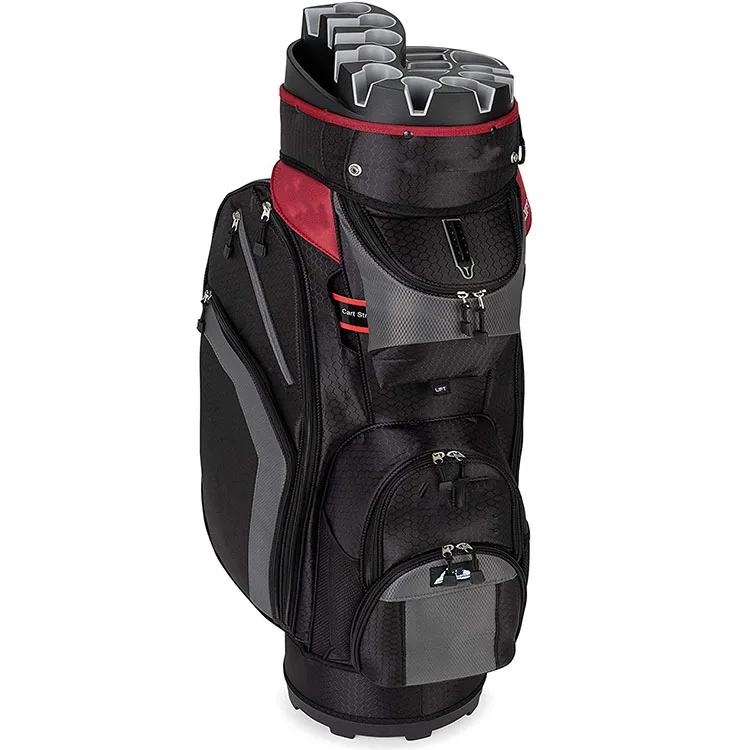 Premium Golf Cart Bag With 14 Way Organizer Divider Top High Quality