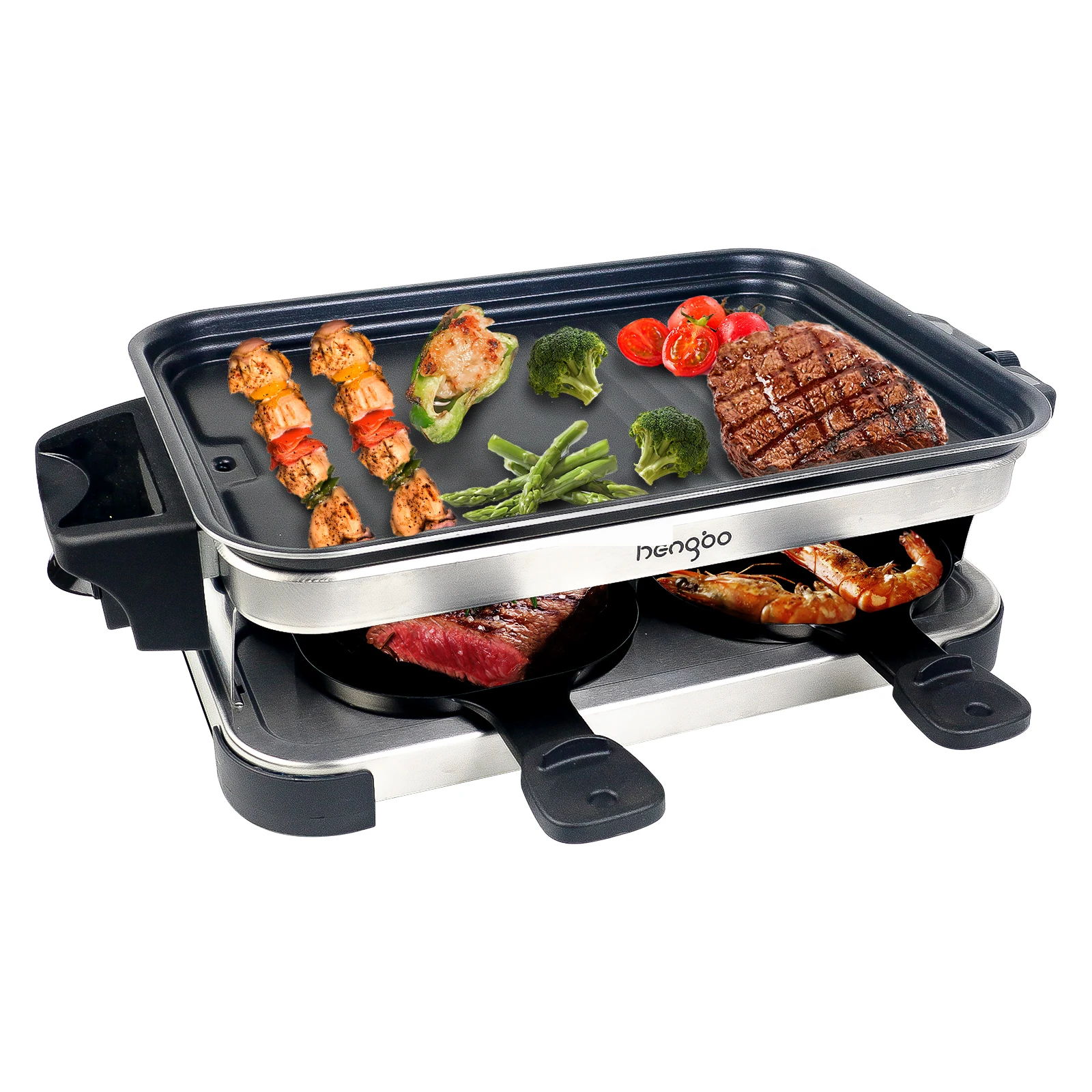 rommel rand schors Electric Raclette Grill For 8 Person Use,Raclette Grill Non-stick Plate,Raclette  Grill With Dismountable Oil Collector - Buy Black Grill With 4 Middle  Raclette Pan,Smokeless Product on Alibaba.com